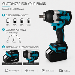 Llave <span class=keywords><strong>de</strong></span> <span class=keywords><strong>Impacto</strong></span> Inalámbrica sin Escobillas <span class=keywords><strong>de</strong></span> 20V, 350N.m, 1/2 Pulgada, 2.0Ah, para Mecánicos <span class=keywords><strong>de</strong></span> Camiones, Taller, Llave <span class=keywords><strong>de</strong></span> <span class=keywords><strong>Impacto</strong></span> Eléctrica - Product Image 3