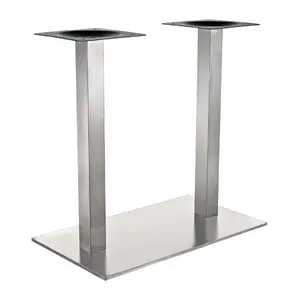 Laser Cut Round Polished Finish Modern Mirror Polished U Shaped Stainless Steel Table Legs