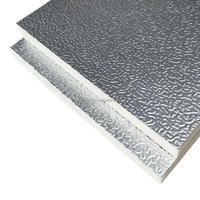 Panneau de conduit ignifuge PUR, classe 0 BS476, conduit pré-isolé en PU, mousse rigide en polyuréthane, isolation en feuille d'aluminium, conduit d'air