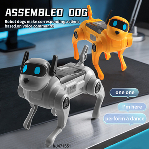Juguete Electrónico para Niños, Modelo <span class=keywords><strong>de</strong></span> Perro Mecánico Construible con Extremidades Simuladas, Robot con Comando IA, Material Plástico - Product Image 5