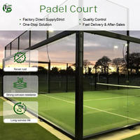 Canchas de Tenis de Acero y Vidrio Templado, Removibles, Duraderas e Impermeables, de Fácil Instalación, Diseño Nuevo, Fabricación OEM/ODM