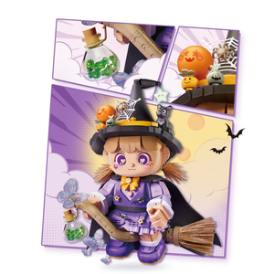 <span class=keywords><strong>Para</strong></span> LOZ Kids All Saints' Day Building Blocks Juguete modelo de plástico educativo <span class=keywords><strong>para</strong></span> jugar con un personaje de bruja - Product Image 3
