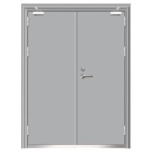 Puertas Cortafuegos Comerciales de Respuesta Rápida, Certificación CE, Metal Hueco para Supermercados y Hoteles, Diseño Moderno Hecho en China - Product Image 4