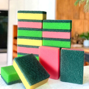 Hộ gia đình nhà bếp làm sạch miếng bọt biển Vải Lau Chùi tùy chỉnh và bán buôn có sẵn nhà bếp-cụ thể bồn rửa làm sạch miếng bọt biển - Product Image 6