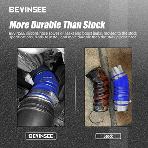 Tuyau <span class=keywords><strong>de</strong></span> <span class=keywords><strong>suralimentation</strong></span> en silicone pour intercooler diesel BEVINSEE # 11617812274 pour <span class=keywords><strong>BMW</strong></span> Série 3 E90 E91 E92 <span class=keywords><strong>335d</strong></span> 2005-2013 - Product Image 5