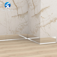 Plinthe murale de salle à manger en acier inoxydable argenté 8K, finition miroir, design traditionnel, haute performance, 10 pouces