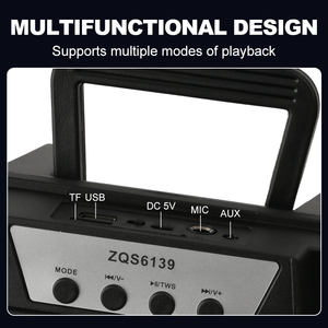Zqs6139 Cho <span class=keywords><strong>Bluetooth</strong></span> Ngoài Trời Di Động 6-Inch Thẻ Âm Thanh Loa Siêu Trầm RGB <span class=keywords><strong>LED</strong></span> Cho Nhà Theatre Bên Giai Đoạn Đèn Máy Tính Loa - Product Image 6