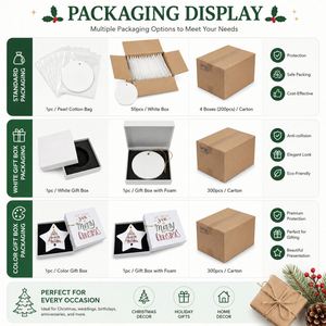 Colgante de Cerámica para Sublimación al por Mayor, Adorno Personalizado de Porcelana Blanca para Impresión por Transferencia Térmica, Regalo Artesanal - Product Image 5