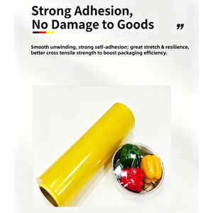 <span class=keywords><strong>Film</strong></span> <span class=keywords><strong>étirable</strong></span> en PVC pour emballage <span class=keywords><strong>alimentaire</strong></span>, qualité <span class=keywords><strong>alimentaire</strong></span>, 10 microns, rouleau jumbo de 1500 m - Product Image 4
