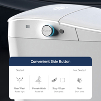 Offre Spéciale automatique ouvert Wc électrique Bidet toilettes Intelligent cuvette de toilette pied tactile capteur chasse d'eau une pièce toilette intelligente