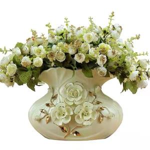 Vaso in <span class=keywords><strong>Ceramica</strong></span> di Lusso e alla Moda 29X23CM, Oggetto Decorativo di <span class=keywords><strong>Grandi</strong></span> <span class=keywords><strong>Dimensioni</strong></span> per Soggiorno, Vaso di Alta Gamma con Design Creativo - Product Image 2