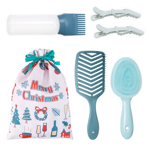 Set de Cuidado Capilar Navideño Verde de 6 Piezas, Material ABS, para la Población en General, Regalo Navideño - Product Image 5
