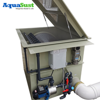 Aquasut - Microfiltre en boîte PP à économie d'énergie contrôlé par PLC 200 Mesh - Filtre à tambour rotatif