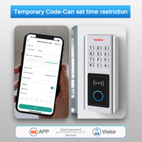 Serrure de porte d'empreintes digitales Tuya WiFi carte RFID contrôleur d'accès 125Khz, système de contrôle d'accès de porte de clavier en métal intelligent avec application mobile
