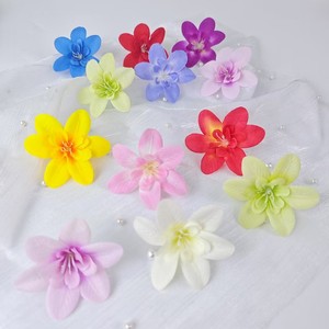 Fleurs artificielles Qiye, têtes d'orchidées en soie, décoration de mariage, fleurs pour épingles à cheveux, couronnes, boîte cadeau DIY faite à la main, décorations plaquées - Product Image 1