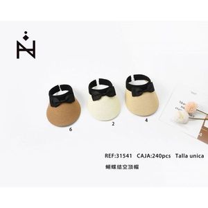 Visera con Lazo Talla Única Beige Crema Marrón - Product Image 1