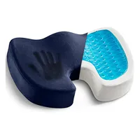 Coussin de siège avec support lombaire en mousse à mémoire de forme, orthopédique, soulagement de la sciatique et des douleurs lombaires, housse lavable, pour bureau, voiture, fauteuil roulant