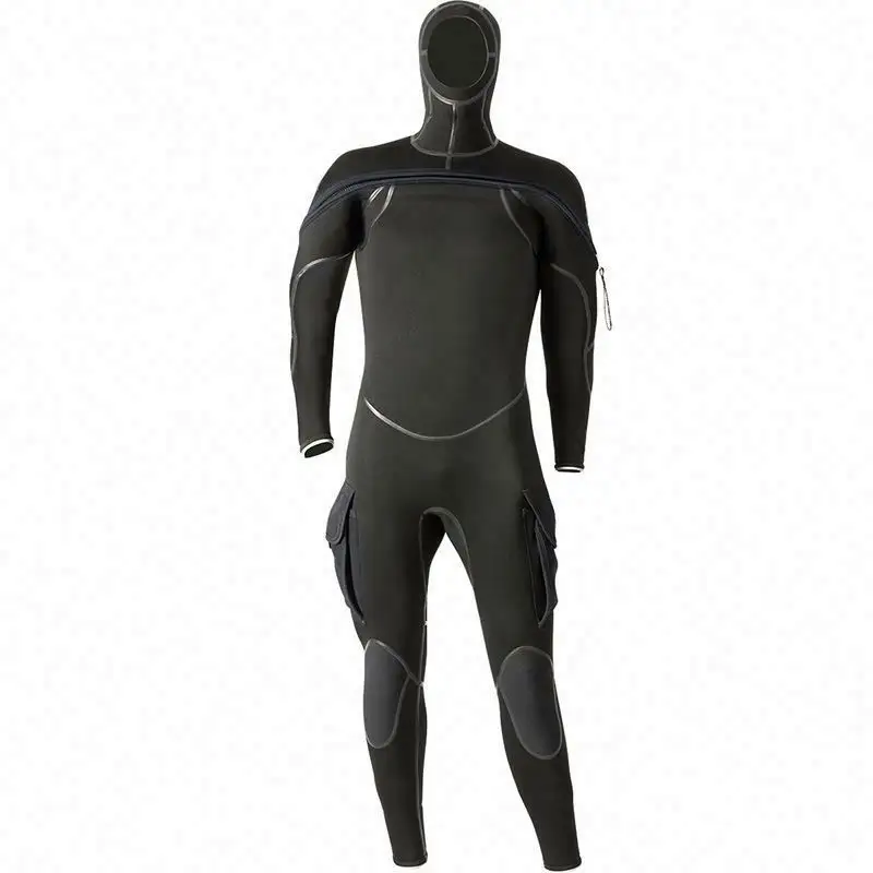 Kustom ritsleting belakang pria berenang kain nilon untuk seluruh penjualan menyelam basah Traje De Buceo Neoprene Para Hombre setelan menyelam