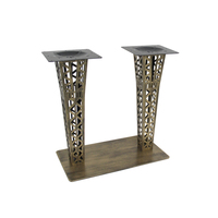 Pieds de Table rétro créatifs en laiton, café européen, Restaurant, pieds de Table, Base de Table en métal Bronze