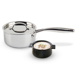 Cacerola de Acero Inoxidable de Varias Capas con Tapa para una Calentamiento Uniforme, Cacerola de Acero Inoxidable de Calidad Profesional - Product Image 6