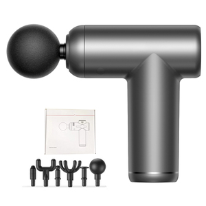 Massaggiatore a Pressione Portatile Ricaricabile con 4 Testine <span class=keywords><strong>per</strong></span> <span class=keywords><strong>Massaggio</strong></span> Profondo dei Tessuti Muscolari, Etichetta Privata - Product Image 1
