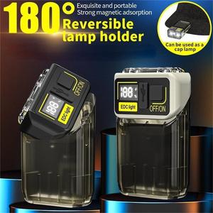 Mini <span class=keywords><strong>lampe</strong></span> de poche Rechargeable Portable Rechargeable 1200mAh 180 Rotation pince magnétique étanche EDC <span class=keywords><strong>lampe</strong></span> de poche torches chapeau <span class=keywords><strong>lampe</strong></span> - Product Image 4
