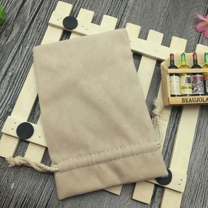 Petit sac à cordon pour collection de pièces de monnaie, pochette en tissu pour bijoux, velours - Product Image 3