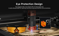 Graveur laser à diode A10 Pro V2 10W, machine de gravure et de découpe haute précision 0,01 mm, pour bois, cuir, acrylique, découpeuse CNC