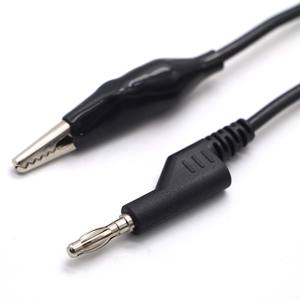 Câble de test flexible haute température avec pince crocodile isolée en silicone 16AWG et fiche banane 4mm - Product Image 6