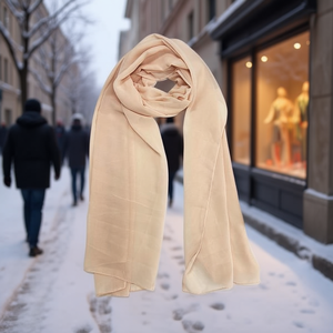 Sciarpa Lunga in Chiffon Tinta Unita 70x170Cm, Accessorio Invernale alla Moda per Donne - Product Image 2