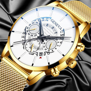 GAIETY — montre à quartz pour hommes, en alliage, avec trois yeux et six points, un calendrier, nouvelle collection 2020 - Product Image 3