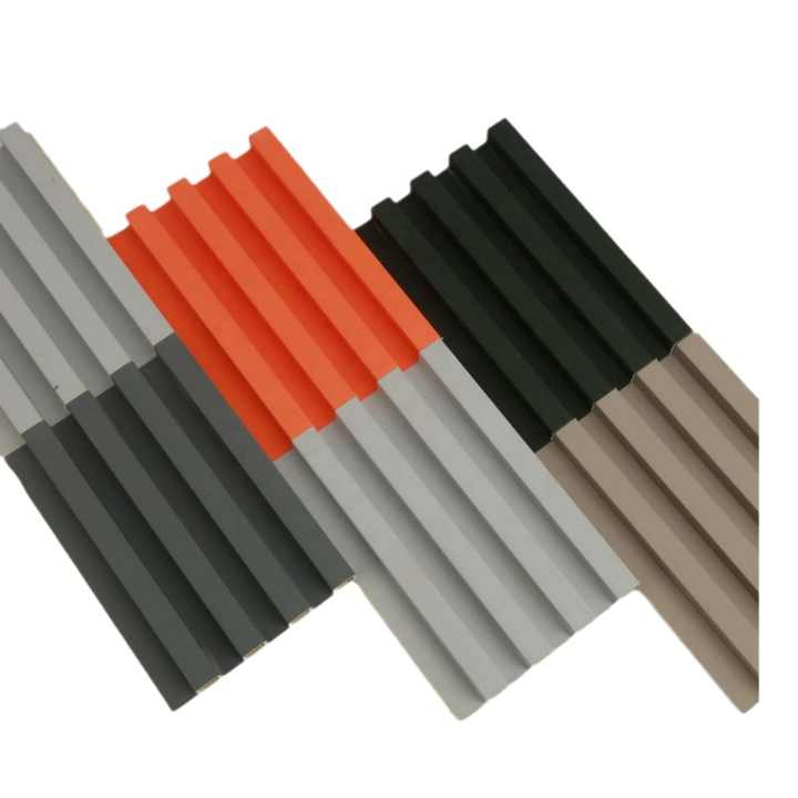 160mm Grille Fluted WPC Wall Panel Indoor Outdoor Clading PVC Slat ...