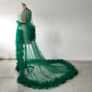 Abito <span class=keywords><strong>da</strong></span> Sposa in Tulle Trasparente Ettereo <span class=keywords><strong>per</strong></span> Servizio Fotografico, Matrimonio, <span class=keywords><strong>Maternità</strong></span>, Baby Shower, Gravidanza - Product Image 5