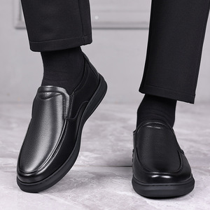 รองเท้าโลฟเฟอร์แบบสวมสำหรับผู้ชาย ฤดูใบไม้ผลิ/ฤดูร้อน ปี 2026 หน้าผ้า PU พื้นรองเท้าด้านในยาง พื้นรองเท้าด้านนอกยาง กันลื่น ระบายอากาศได้ดี - Product Image 3