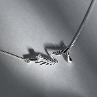 Colliers pendentifs Ailes d'Ange pour Femmes, en Argent Sterling 925, Collier Superposé Ajustable Tendance, Bijoux Fins Personnalisés, Vente en Gros