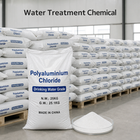 Chlorure de polyaluminium en poudre blanche PAC 30% pour station de purification d'eau brute