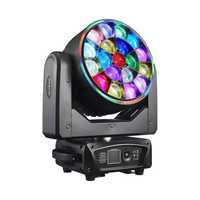 Projecteur mobile 19x15W RGBW avec effets Beam/Wash/Zoom/CTO, éclairage de scène LED type Bee Eye, projecteurs à activation sonore pour DJ