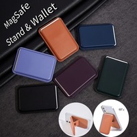 PU cuir pliable carte poche aimant magnétique téléphone accessoires porte-carte portefeuille support pour iPhone pour Samsung pour Huawei