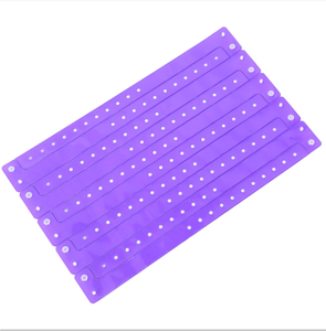 Colorful Vinyl Waterproof Durable Plastic Wristbands 40mm <b>up</b> Casual Event Bands - Product Image 5