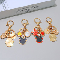 Porte-clés en métal pour l'école de sorcellerie de Harry Potter, cadeau commémoratif, pendentif livre magique, badge pour étudiants et diplômés