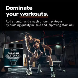 Suplemento de Preentrenamiento Deportivo con Monohidrato de Creatina de Marca Privada OEM para Energía y Fuerza Extra, Gomitas de Osito de 5000mg para Músculos - Product Image 2