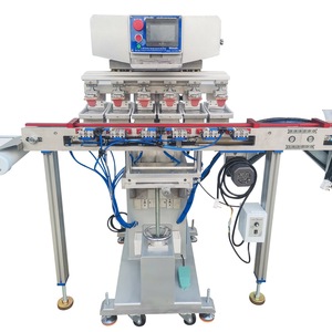Haotian Conveyor Belt Pad <b>Printing</b> <b>Machine</b> P-150C6 6-Head Automatic Monochrome Logo <b>Printing</b> Equipment - Product Image 4