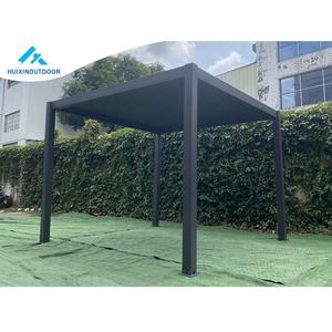 Grand Gazebo de Jardin Traditionnel Chinois <span class=keywords><strong>Petit</strong></span> Panneau Solaire Léger Pergola Arche en Métal Cadre Enduit de Poudre Nature Pression Vente! - Product Image 1