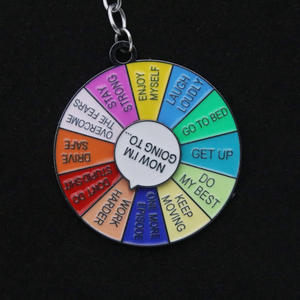 Porte-clés rotatif créatif pour prendre des décisions, Daisy Yes/No & Food Choice Spinner, porte-clés en métal pour des cadeaux amusants pour <span class=keywords><strong>les</strong></span> étudiants et <span class=keywords><strong>les</strong></span> adultes - Product Image 4