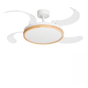 42 Inch APP Control Smart Invisible <b>Fan</b> Light Ventilador De Techo <b>RGB</b> Color Dimmable Modern Retractable Ceiling <b>Fan</b> With Light - Product Image 1