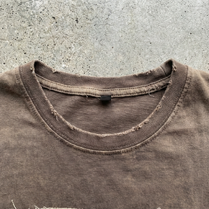 T-shirt gaufré tricoté pour homme, personnalisé, brodé, appliqué, vintage, coupe ample, en coton délavé à l'acide 300-340 g/m², double épaisseur, manches longues - Product Image 5