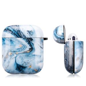 Wholesale <strong>Custom</strong> OEM Shockproof TPU Wireless Earphone Charging Protective <strong>Case</strong> for <strong>Airpod</strong> for Apple - White Marble - Product Image 6
