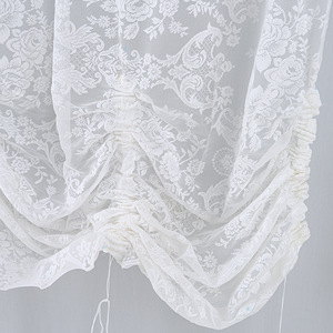 Nuove <span class=keywords><strong>Tende</strong></span> in Pizzo Stile Rustico con Mantovana <span class=keywords><strong>per</strong></span> Soggiorno, <span class=keywords><strong>Tende</strong></span> Piccole Senza Foratura <span class=keywords><strong>per</strong></span> Finestra, Balcone e Cucina - Product Image 4