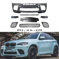 Kit carrosserie style MT pour BMW X6 E71 2007-2014, look M-Tech, ensemble de pare-chocs sport, matériau PP, pare-chocs avant et arrière avec diffuseur