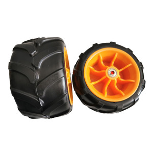 Neumático ancho de alta calidad, ruedas planas de poliuretano sin ruedas, 10x3 - Product Image 6